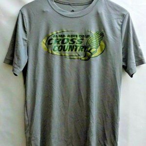 adidas men shirt size small Grey Cross Country